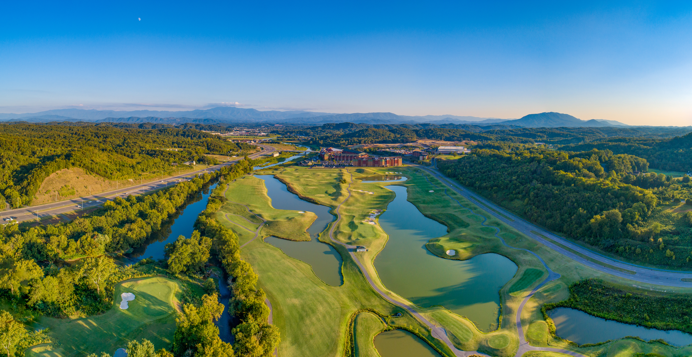 golf course from above