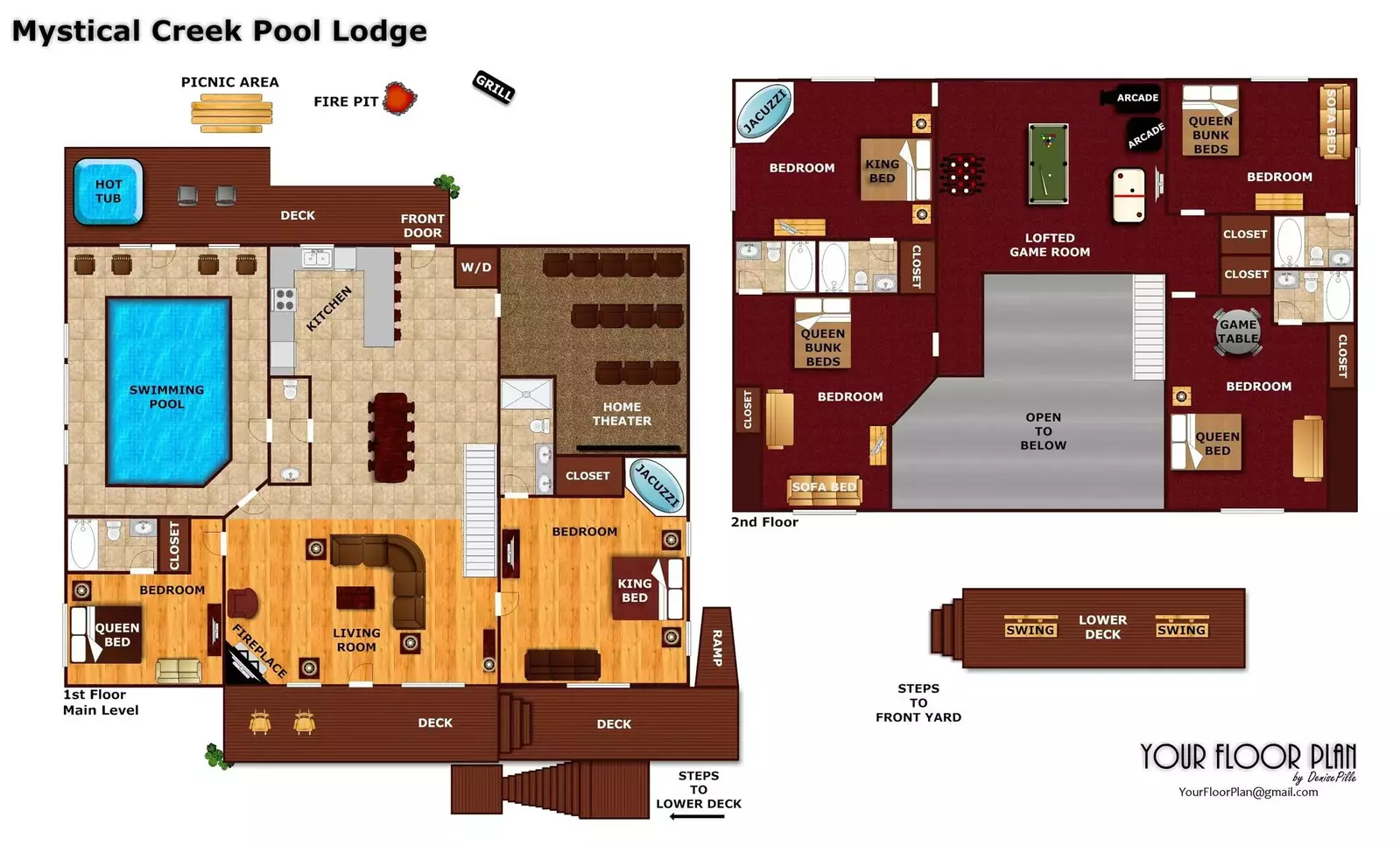 Property image, Exterior, of Mystical Creek Pool Lodge #600