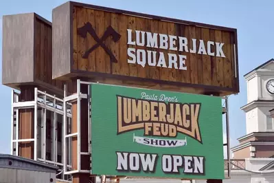 lumberjack square in pigeon forge