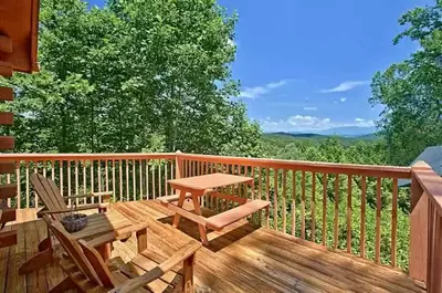 gorgeous mountain views from romantic cabin