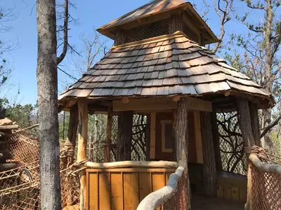 treehouse playground at anakeesta