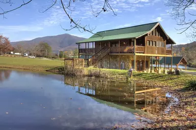 a fishing hole cabin