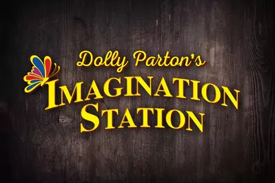 The logo for Dolly Parton's Imagination Station.