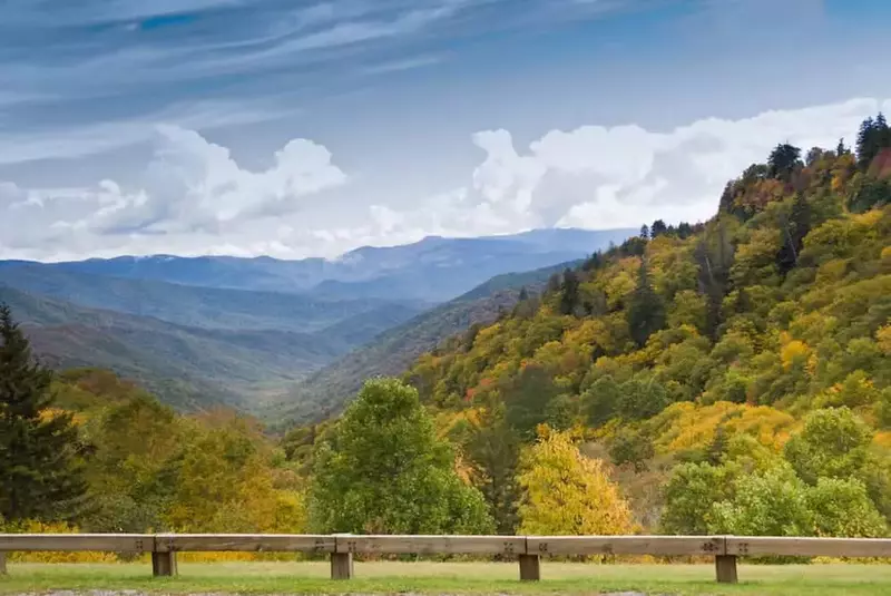 Stunning mountain views from Newfound Gap Road.