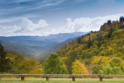 Stunning mountain views from Newfound Gap Road.