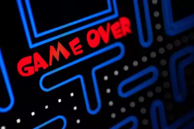 arcade game Pac-Man game over image