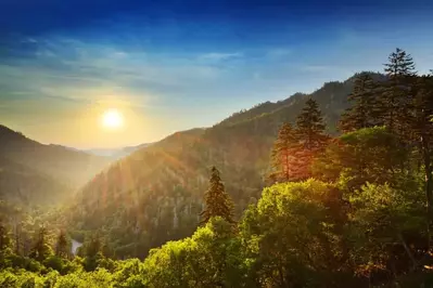 Galtinburg mountains in the summer