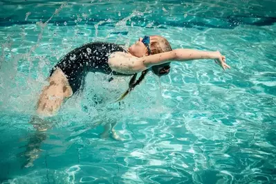 child staying healthy while staying in a Pigeon forge cabin with swimming pool access