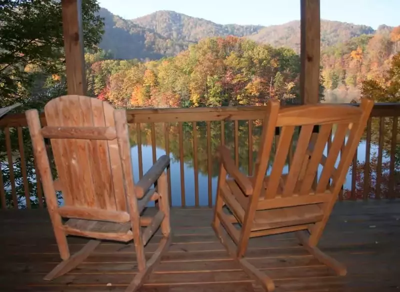 View of the Smoky Mountains from the porch