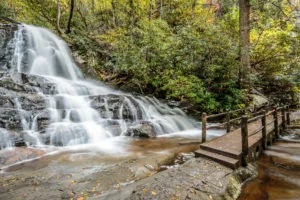 Laurel Falls in the Smoky Mountains.