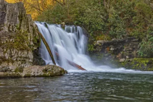 Abrams Falls in the Smoky Mountains.