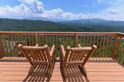 view from sevierville cabins