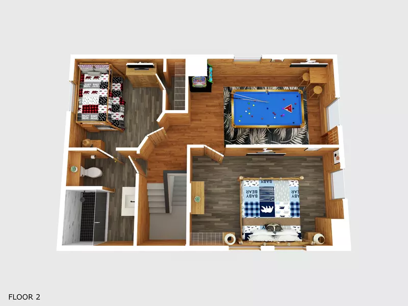 Property image, FloorPlan, of Smoky View Straight Up #2036