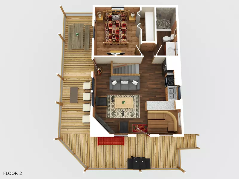 Property image, FloorPlan, of Smoky View on the Rocks #2046