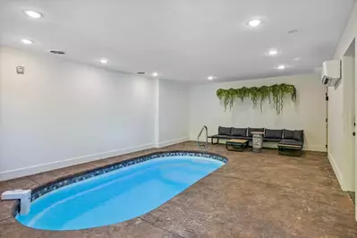 pool at cabin