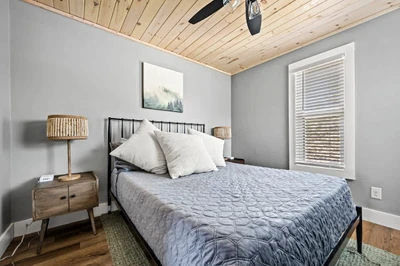 View of first bedroom