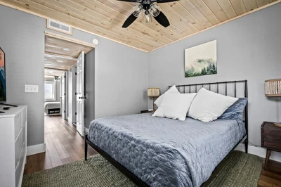 Second view of floor layout between main-level bedrooms