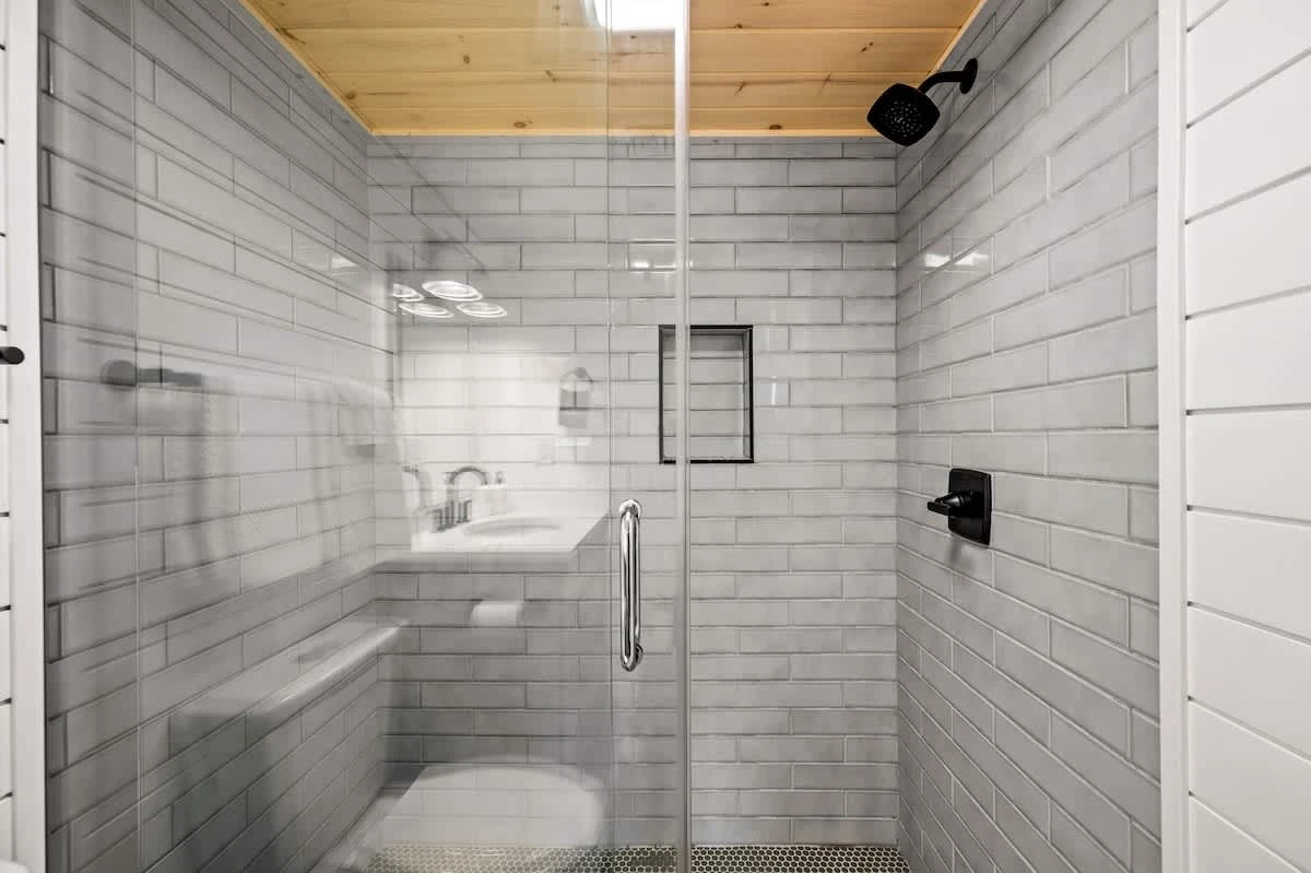 Second bathroom with walk-in shower