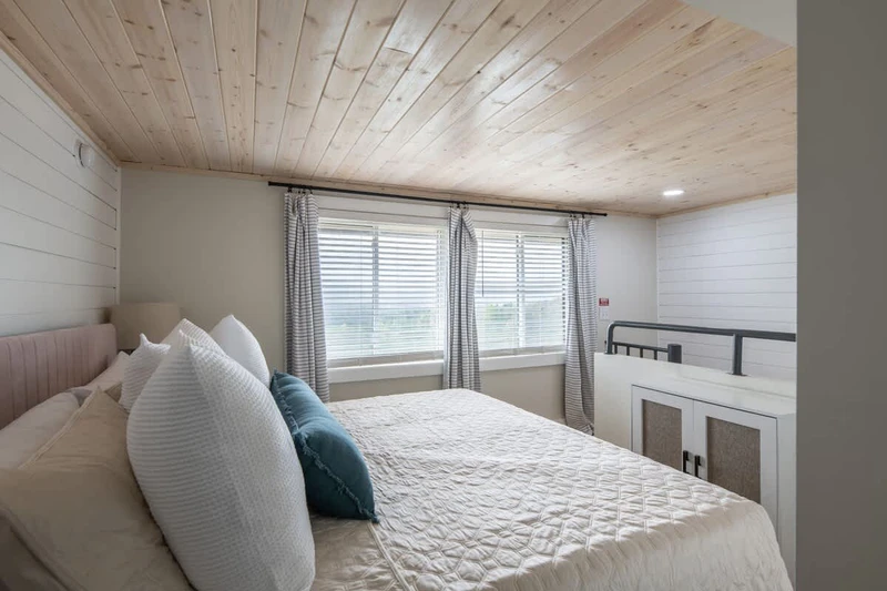 Loft bedroom with AMAZING views
