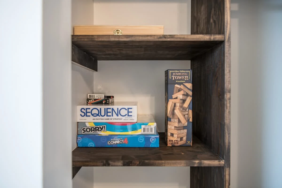 Board games ready for your enjoyment.