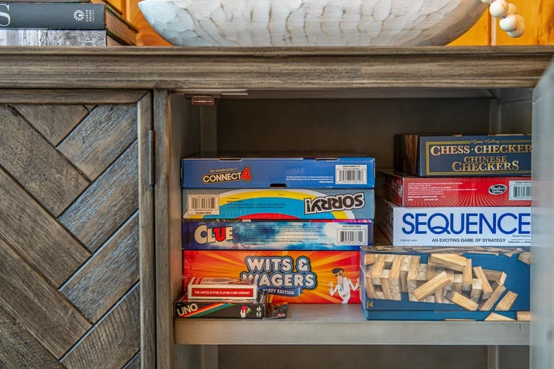 Games are included for guest use!