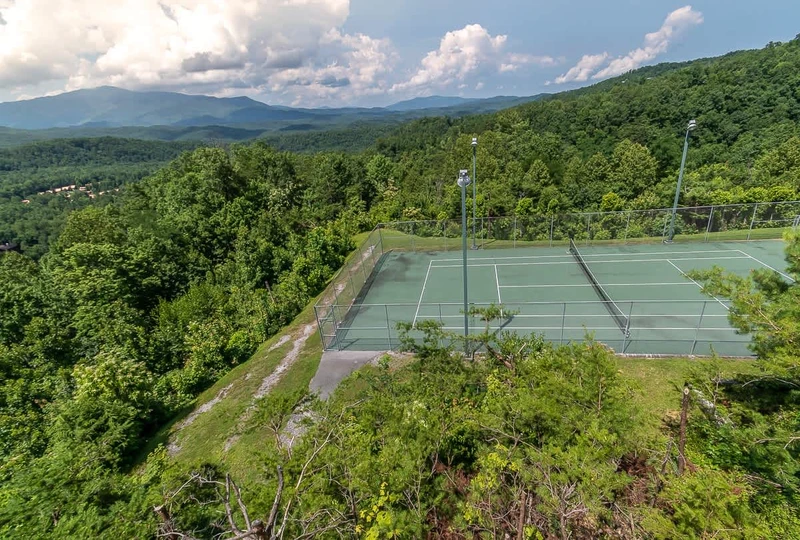 Enjoy playing tennis with this beautiful view with our provided tennis rackets.