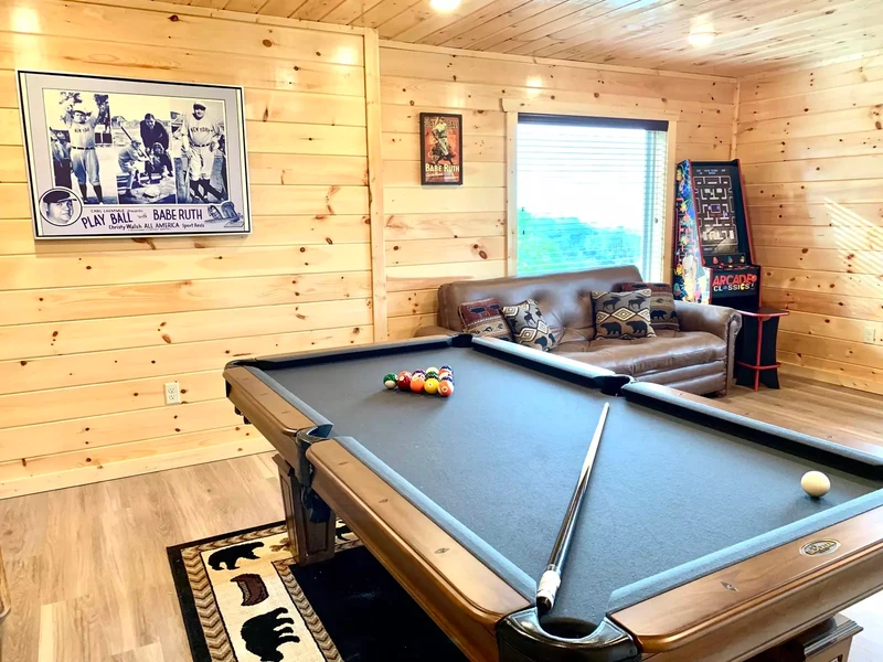 pigeon forge tn cabin rental with game room